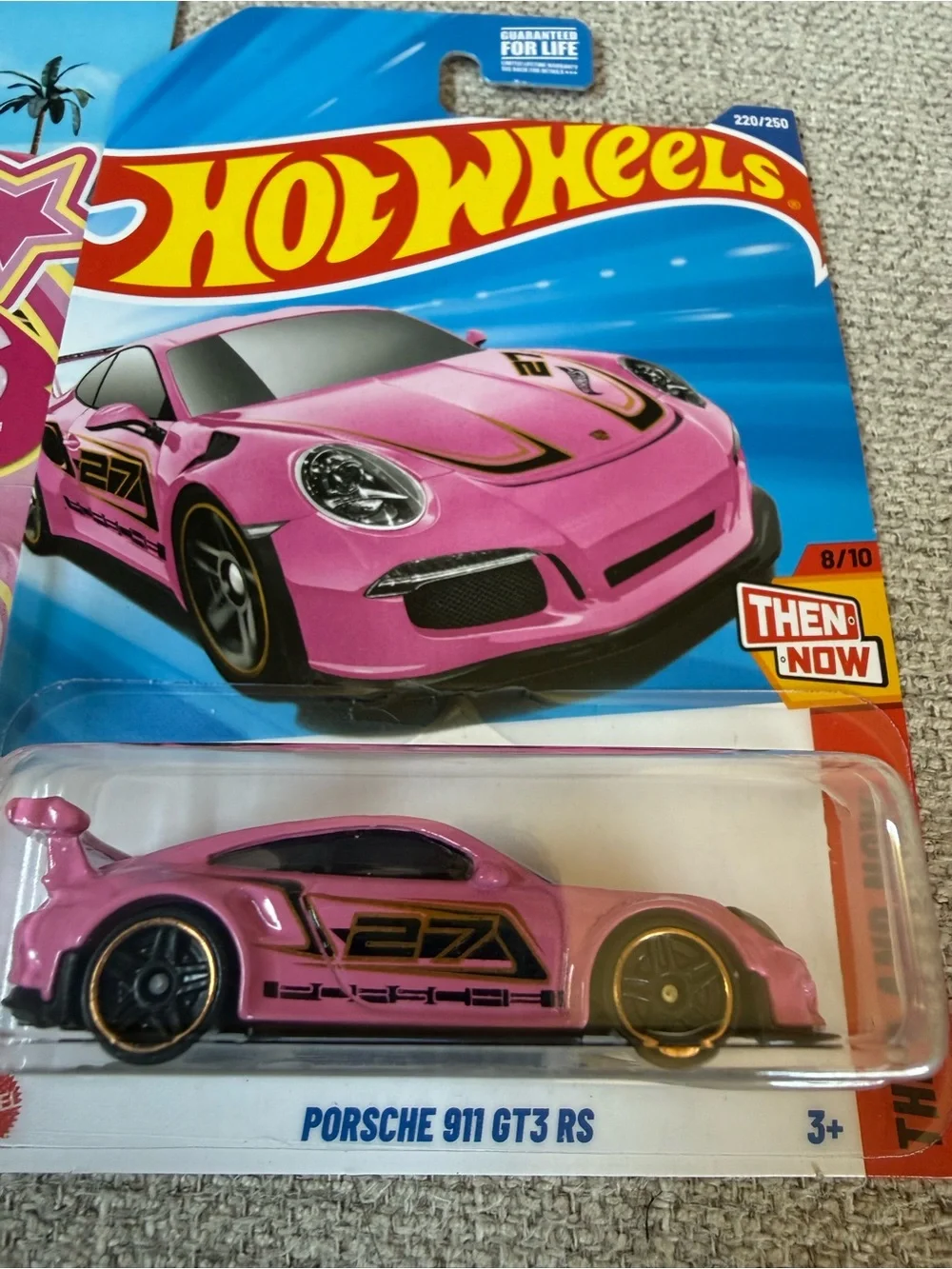 3 pink Hot Wheels